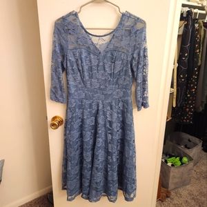 JASAMBAC Women's Floral A Line Cocktail Party Formal Wear